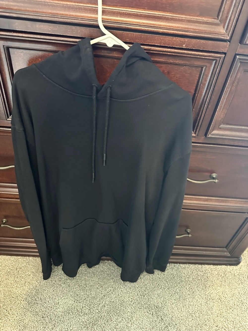BYLT Basics Black Hooded Pullover Sweatshirt